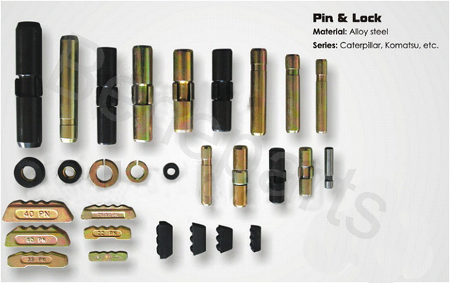 Bucha de esteira de peças sobressalentes, retentor, adaptador de dente de pino lateral, pinos de dentes, pino de caçamba de escavadeira, pino de ligação, armário, substituição de arruela, 40cr, 42CrMo, pino 2209130, K130