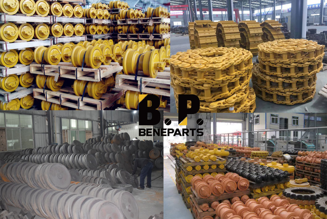 Mini Ekskavatör Lastik Parça Alt Takım Makineleri Yağlanmış Kuru Parça Bağlantı Pabucu Buldozer Parçaları için Takma Parça Zincir Grubu 300X52.5X78W