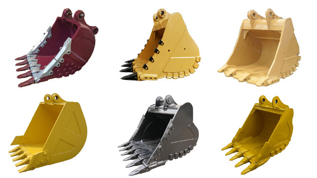 مرفق حفارة آلات البناء الصخرية Ec360 1.91cbm HD Rock Bucket Standard Mine الثقيلة عالية مقاومة للاهتراء